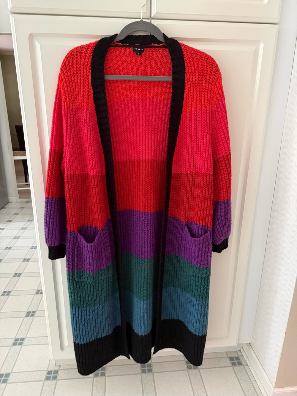 Bright Colored Long Duster Cardigan torrid sz3